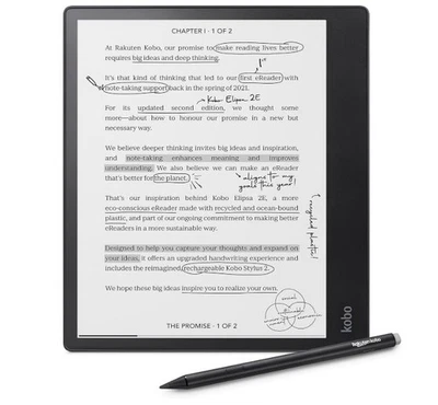 Kobo Elipsa 2E | eReader | 10.3” Glare-Free - 32GB Black - Image 1 of 4