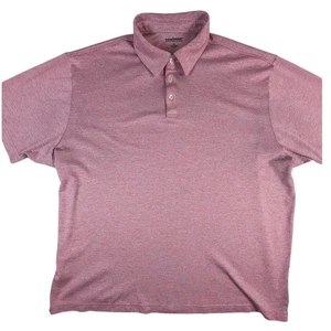 Roundtree & Yorke TravelSmart Heathered Red Mens Polo Shirt Size XL Performance - Picture 1 of 5