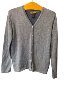 Finity Naturals Strickjacke Damen Med Flieder Metallic Langarm Oberteil Baumwollmischung - Bild 1 von 6
