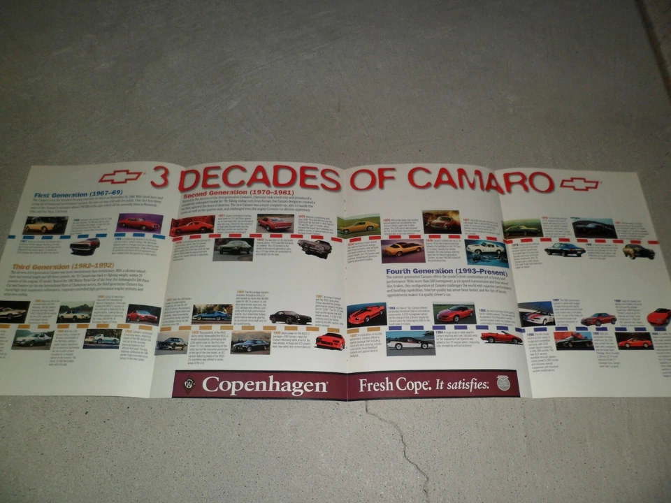 Chevrolet 1999 3 décadas de Camaro artículo/anuncio Foto 1 de 1