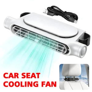 Mini USB Car Seat Back Cooling Fan Portable 3 Speed Headrest Cooler Fan SUV RV - Picture 1 of 22