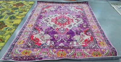 Пятнистый ковер сзади VIOLET / FUCHSIA 6 футов 7 дюймов x 9 футов 2 дюйма сниженная цена 1172767708 MNC243P-6 - Изображение 1 из 4