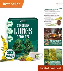20 Caffeine-Free Tea Bags - Natural Blend for Lung Health & Congestion Relief - Picture 1 of 11