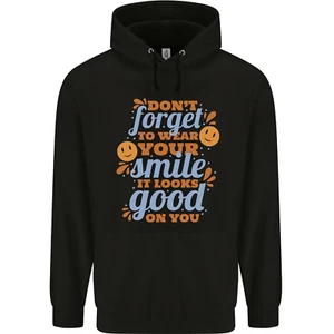 Wear Your Smile Feel Good Happy Joy Love Childrens Kids Hoodie - Picture 1 of 88