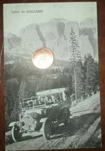 Cartolina d'epoca paesaggistica Italia Trentino Alto Adige Bolzano auto d'epoca - Bild 1 von 2