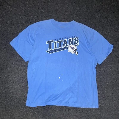 Reebok Tennessee Titans Shirt Men's size XL blue Short Sleeve NFL Football *flaw - Image 1 of 4