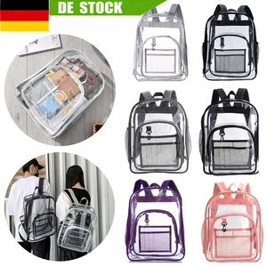 Transparente Taschen Durchsichtiger Rucksack Reiseschultasche Rucksack Unisex · - Bild 1 von 21