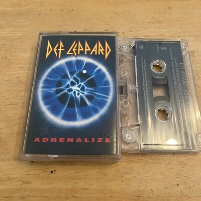 DEF LEPPARD ADRENALIZE CASSETTE TAPE PHONOGRAN BLUDGEON RIFFOLA 1992 - Image 1 of 3