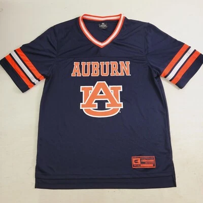 Auburn AU Tigers NCAA Colosseum Blue Football Jersey Athletic Shirt Men's L EUC - Image 1 of 4