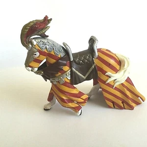 Papo Medieval Horse 2006 Rare Color Red Orange Battle Tournament Fast US Ship - Picture 1 of 6