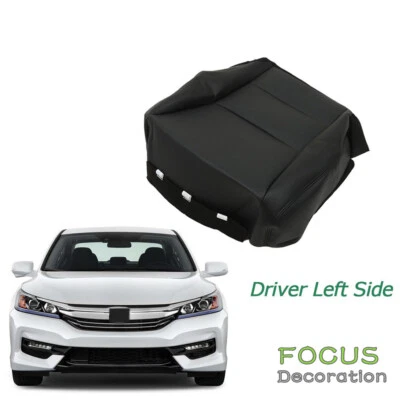 For 2013-2016 2017 Honda Accord Seat Cover Black Leather Driver Side Bottom - Изображение 1 из 4