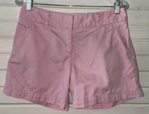J. Pantalones Cortos Chinos Crew Talla 4 Rosa Clásicos Sarga 100% Algodón Bolsillos Usados en Excelente Condición - Imagen 1 de 8