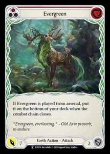 1x Evergreen RED - NM - Tales of Aria - Flesh and Blood Rare - Picture 1 of 1
