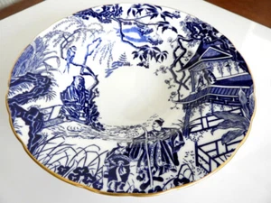 Royal Crown Derby BLUE MIKADO Rimmed Soup Bowl (S) - NICE! - Picture 1 of 2