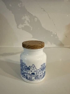 Vintage Ceramic Milk Glass Mustard Jar - Picture 1 of 10