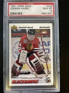 1991 Upper Deck #335 Dominik Hasek PSA 10 GEM MINT - Bild 1 von 2