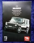 Brabus Mercedes G-Class W 463, brochure 7.2006 with poster in the middle