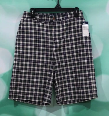 Polo Ralph Lauren Size 18 Blue Plaid Four Pocket Boys Shorts - Image 1 of 2
