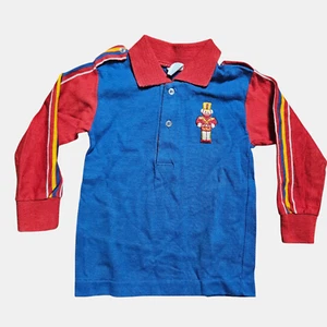 Vintage Donmoor Embroidered Soldier Nutcracker Knit Long Sleeve Shirt 3T Retro - Picture 1 of 8