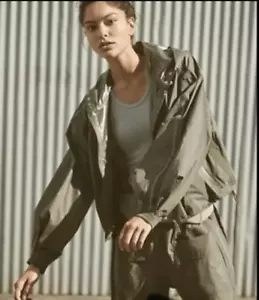 NWT Free People Rain Check Packable Waterproof Olive Sport Jacket Size XS - Picture 1 of 7