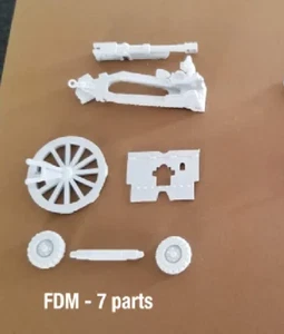 28mm/ 1:56th scale Bolt Action WW2 FDM British 25 pounder Field Gun and Limber - Picture 1 of 1