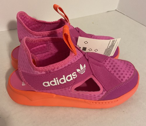 Adidas Originals 360 Sandalo C BP Rosa Bianco Rosso Solare Taglia 1.5 FX4948 Nuovo con etichette