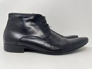 Giorgio Armani Made in ITALY ��Herren Chukka Pointed Toe Schwarz Stiefel EUR Größe 43 - Bild 1 von 12