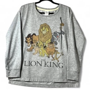 NEU Disney Der König der Löwen Langarm Sweatshirt Gr. Large grau Unisex - Bild 1 von 11