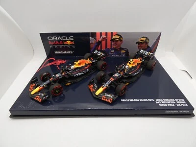 Coffret Red Bull RB18 Emilia Romagna GP 2022 Verstappen Perez Minichamps 1/43 F1 - Photo 1/4