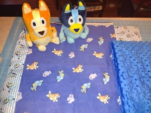Bluey Plush Bluey Blanket  Bingo Plush Set CUSTOM C Description. minky Backing - Picture 1 of 5