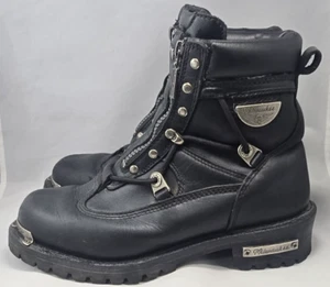 Milwaukee MB240 Throttle schwarz Motorrad Reißverschluss Stiefel rutschfest Damen 8C - Bild 1 von 22