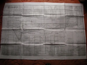 DB Models plan of Old Bill a semi scale early monoplane model 56" wingspan - Picture 1 of 2