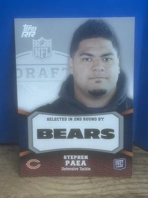 2011 Topps Rising Rookies - #118 Stephen Paea (RC) - Image 1 of 2