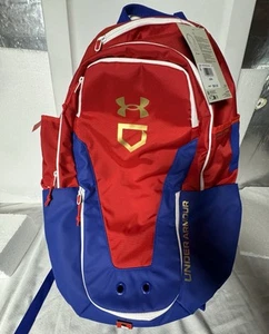 NEW! UA Storm Baseball Backpack Batpack Back Pack RED/ROYAL - Picture 1 of 16