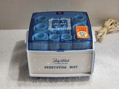 VINRTAGE LADY SCHICK HAIR ROLLERS CURLERS W/BEAUTIFYING MIST MODEL 70 TESTED EUC - Image 1 of 4
