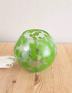 Ikea KNUBBIG Green Leaf Bird Butterfly Clear Glass Lamp Light Globe 12cm - Picture 1 of 7