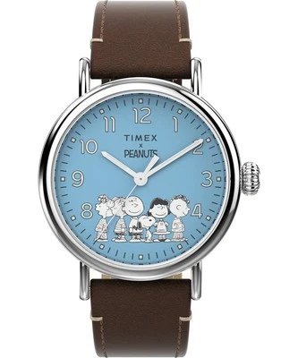 Timex Peanuts Waterbury Standard Braun Herren Armbanduhr TW2V89800 - Bild 1 von 4