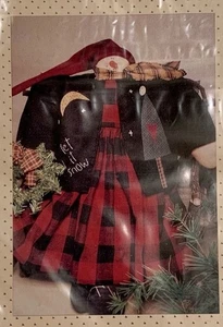 Muñeca muñeco de nieve patrón de costura 16” arte popular artesanía nieve dama vintage Brenda Gervais - Imagen 1 de 3