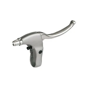 coppia leve freno citybike bracciale in alluminio argento chiusura a fascetta 30 - Foto 1 di 1