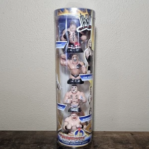 4 WWE Thumbpers Toys Brock Lesnar Rock CM Punk Sheamus Wresting Action Figures - Picture 1 of 6