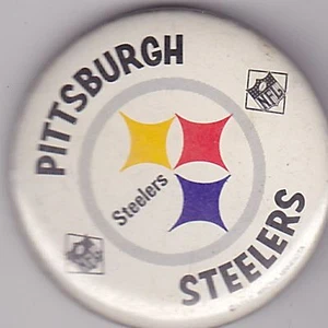 PINBACK VINTAGE 1 3/4" #12-004 - FÚTBOL AMERICANO - PITTSBURGH STEELERS - Imagen 1 de 1