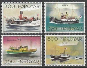 Faroe Islands 1992 Ships 4 MNH stamps - Picture 1 of 1