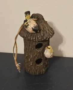 Resin Birdhouse Song Birds with Hanger FREE SHIPPING - Picture 1 of 6