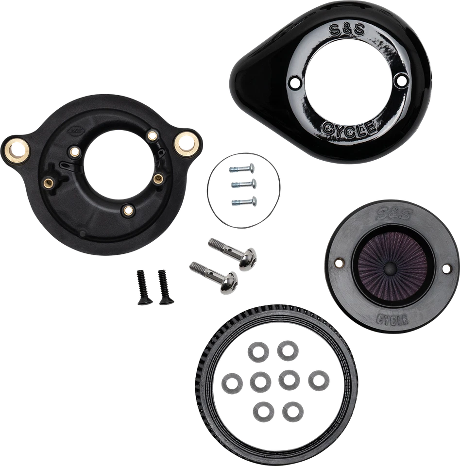 S&S Cycle Black Air Stinger Stealth Cleaner Filter 2017+ Harley Touring Softail - Image 1 of 1