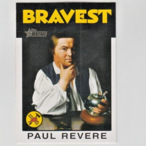 Paul Revere 2009 TOPPS HERITAGE AMERICAN HEROES CARD #39
