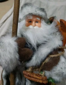 St Nicholas Square "Ski Lodge" Spirit of Santa Claus Figure, 18" Tall - Picture 1 of 7