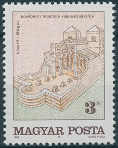Hungary Stamps 1989 MNH Veszto Church Excavation Churches Architecture 1v Set - Picture 1 of 1