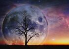 A1 Abstract Super Moon Colourful Poster Art Print 60 x 90cm 180gsm Gift #14075