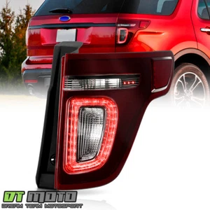For 2011-2015 Ford Explorer Sport Package Red Smoke LED Tail Light Passenger RH - Picture 1 of 9
