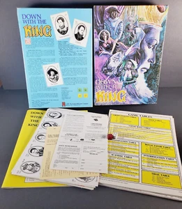 VTG 1981 COMPLETE DOWN WITH THE KING Board Game Avalon Hill #8330 - Picture 1 of 21